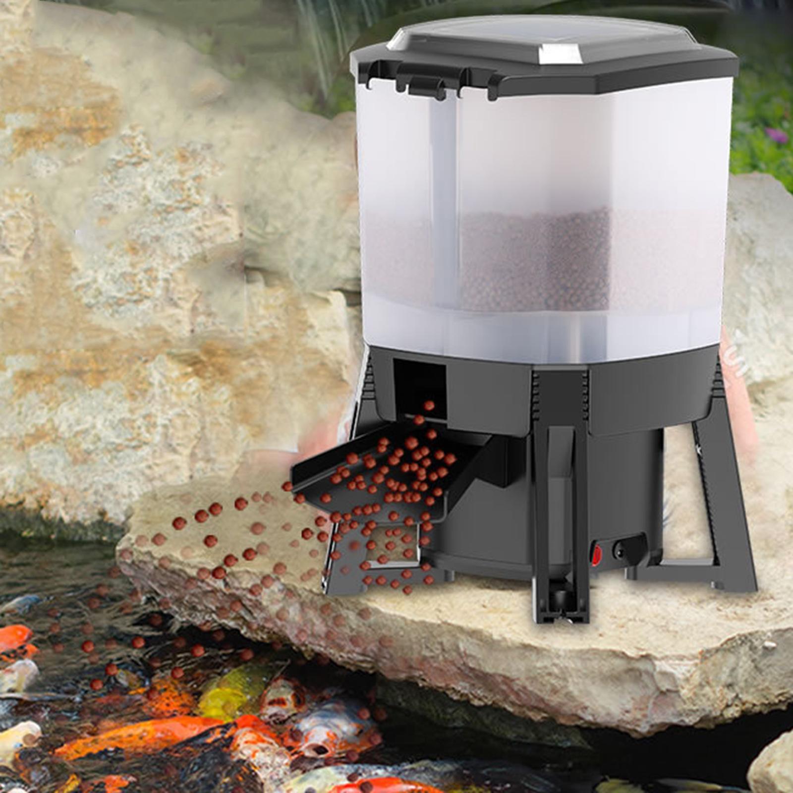 Aquarium Fish Feeder Automatic - 6L Regolabile Solare Automatico Acquario Alimentatore