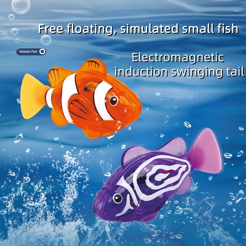 Aquarium Fish Electric - Pesce Giocattolo Luminoso con Sensore per