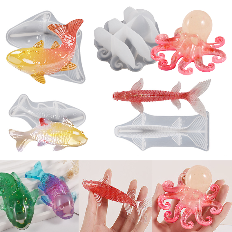 Aquarium Fish Guppy - Stampo in Silicone per Resina Epossidica