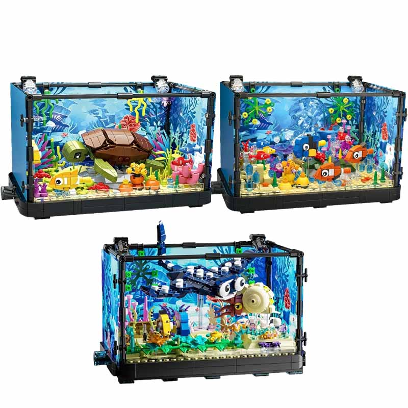 Aquarium Fish Guppy - Set di blocchi da costruzione per