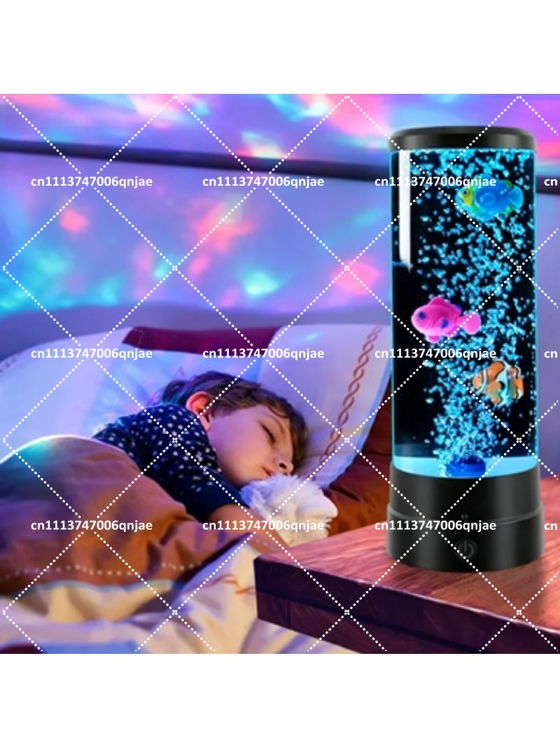 Aquarium Led Light - Acquario Elettronico LED Simulato con Bolle