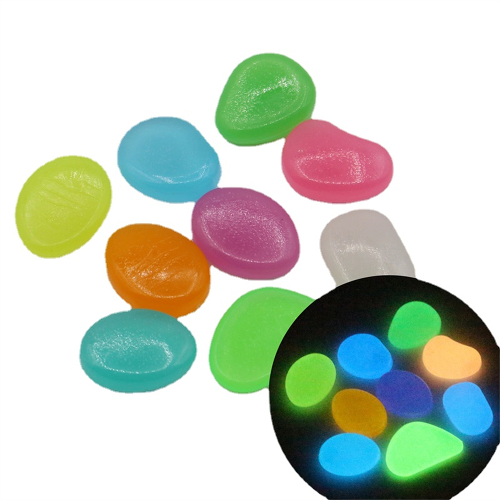 Aquarium Fish Guppy - 50 pezzi di pietra luminosa fluorescente