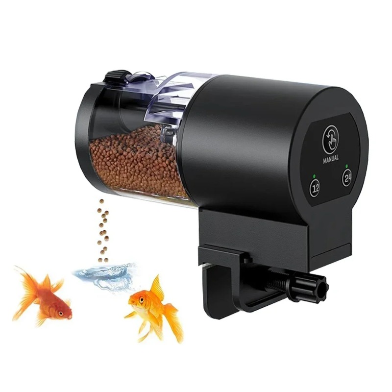 Aquarium Fish Feeder Automatic - Distributore Automatico Digitale di Cibo per