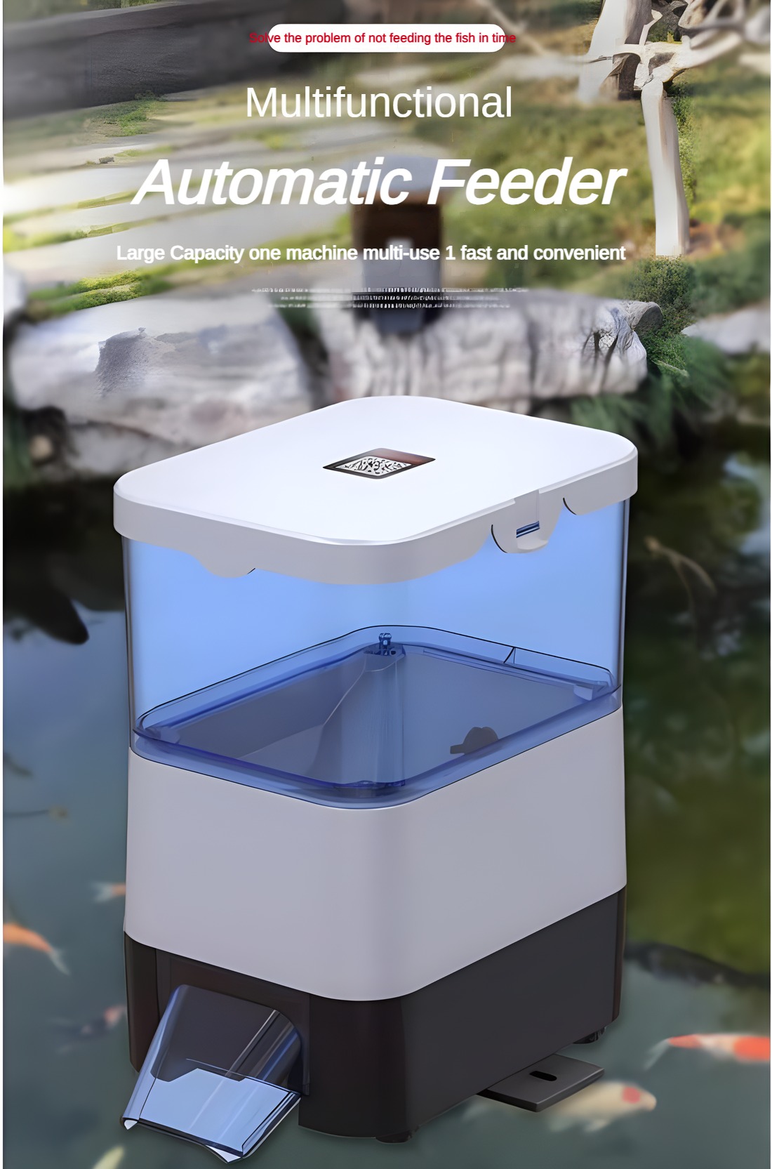 EVNICE Solar automatic fish fe - Aquarium Fish Feeder Automatic recensione e prezzo
