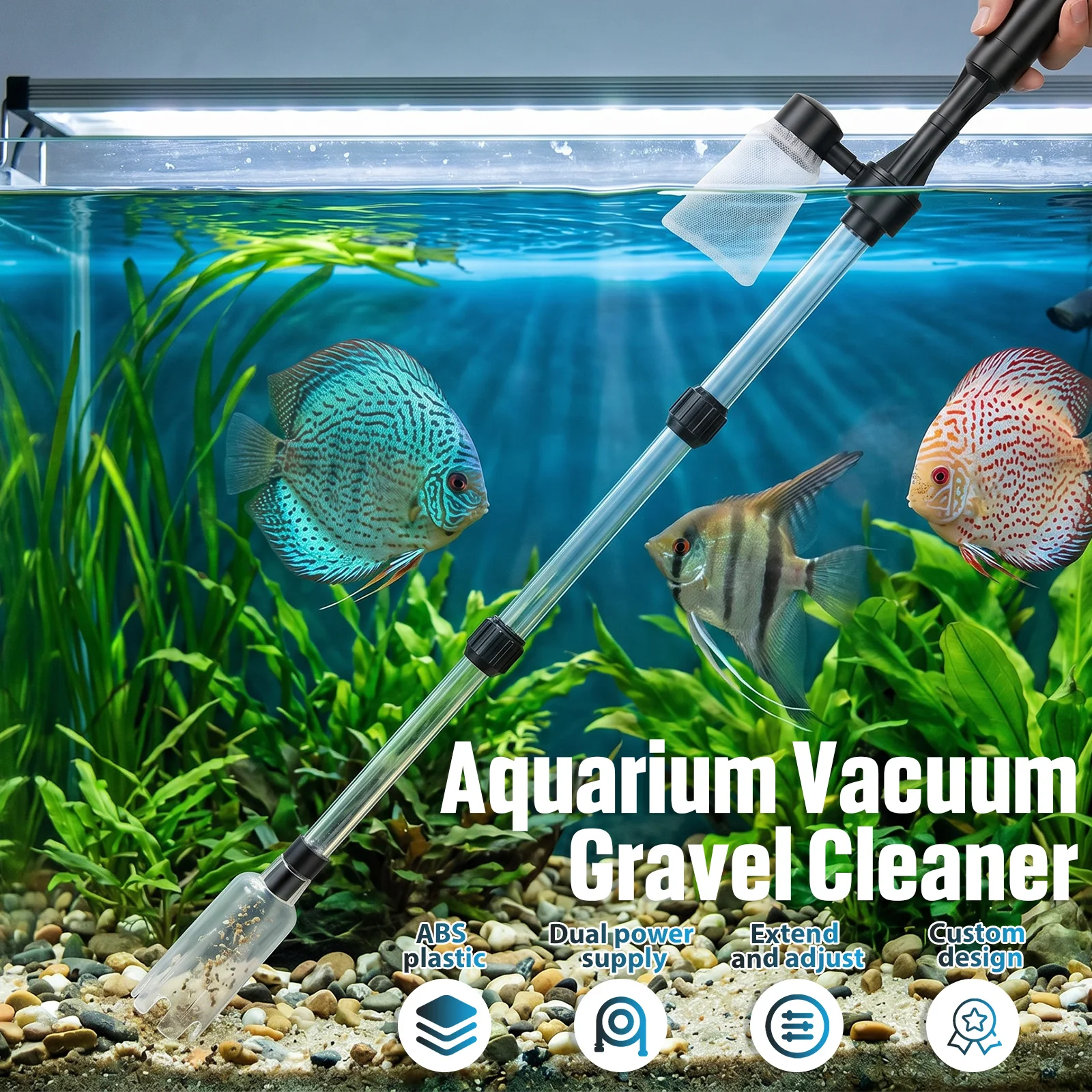 Aspiratore per Acquario 3 in 1 - Aquarium Fish Electric recensione e prezzo