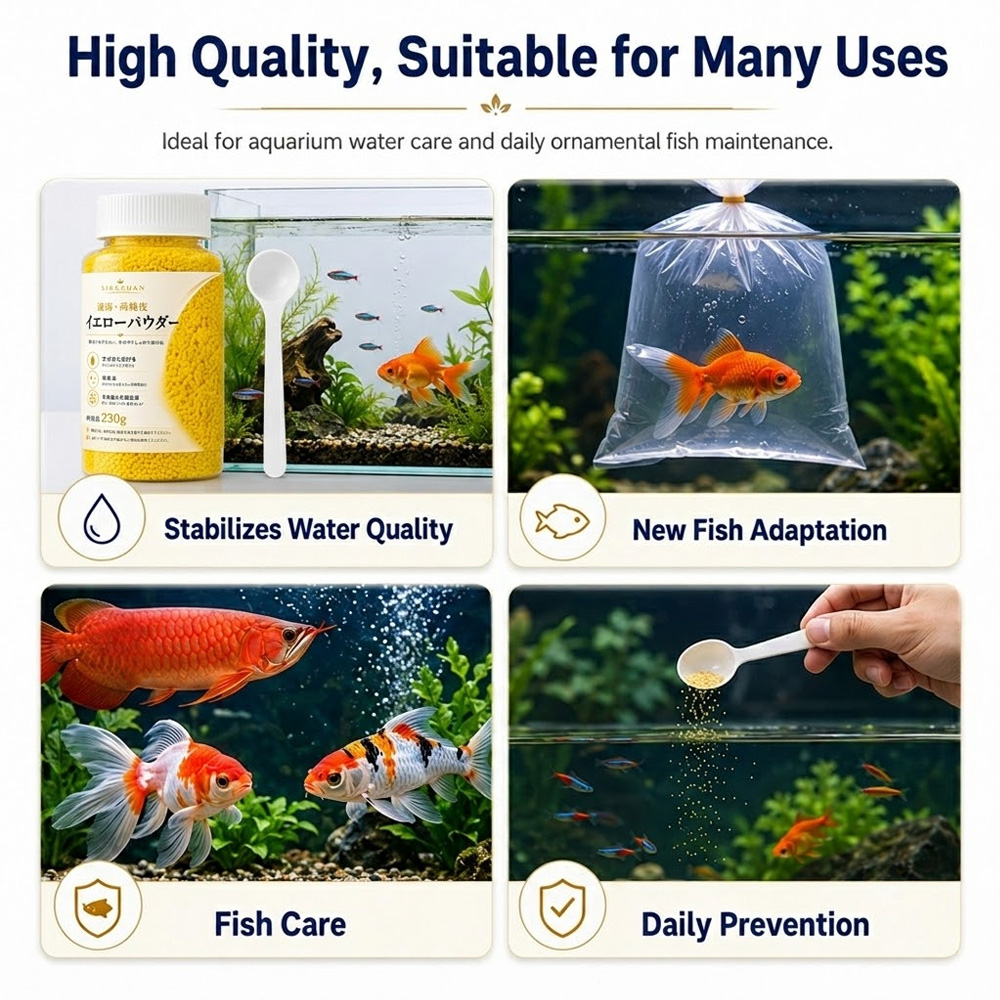SIKEZHAN 230g Polvere Gialla i - Aquarium Fish Vitamin recensione e prezzo