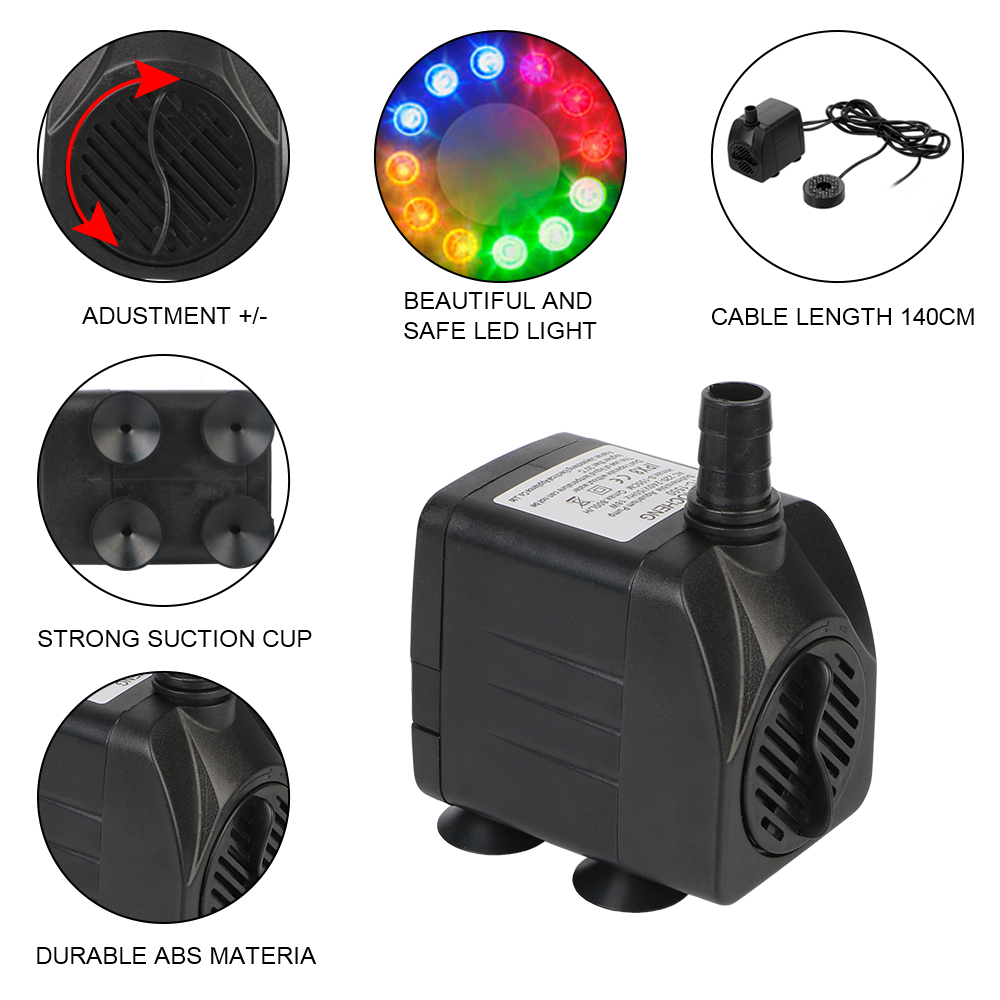 Fontana sommergibile Pompa acq - Aquarium Led Light recensione e prezzo