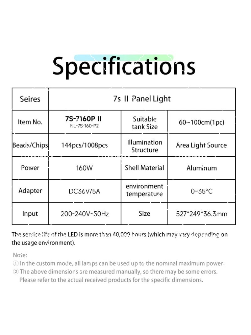 Luce LED per Acquario 160W RGB - Aquarium Led Light recensione e prezzo